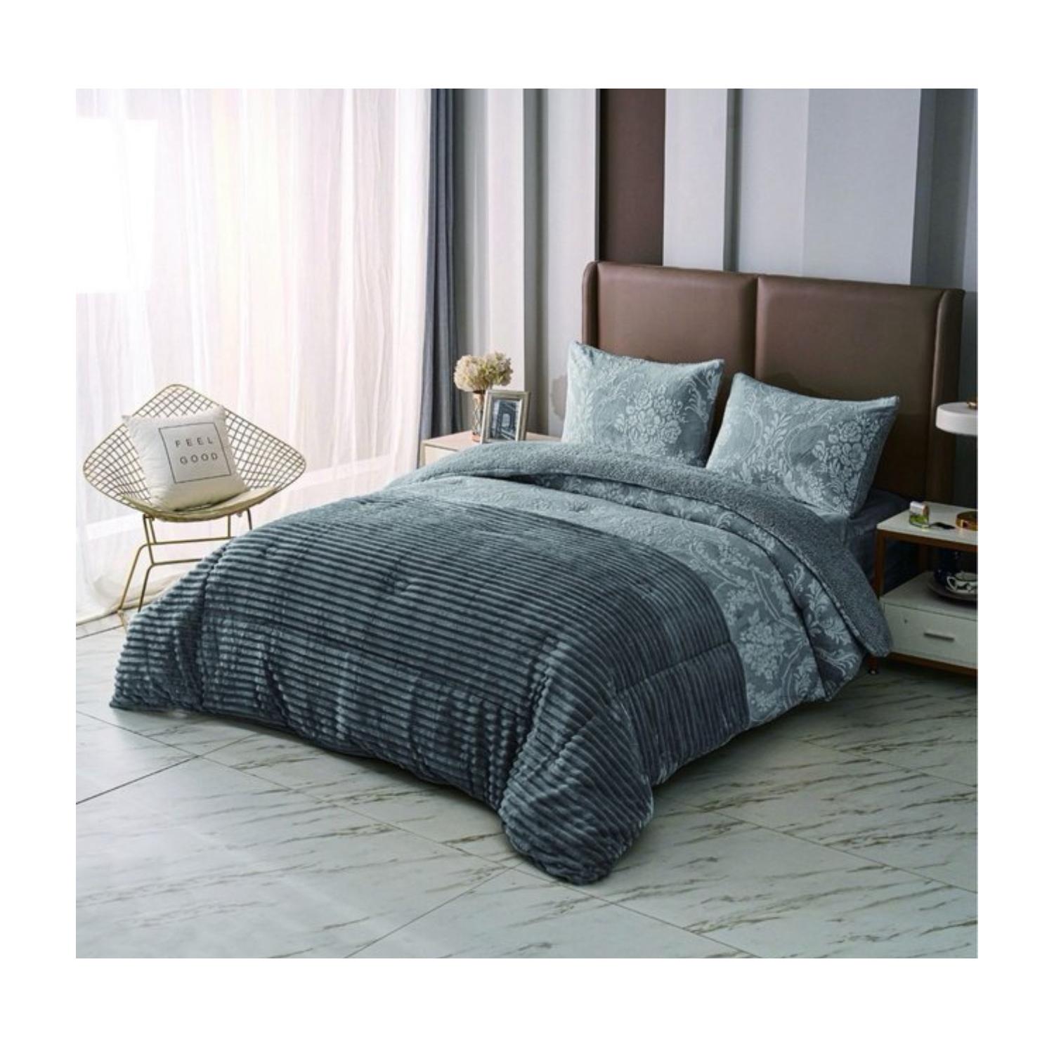 Edredón Sherpa Conforter  con pelo borreguito Edredón Sherpa con Borreguillo de Invierno Para cama  de 90-105-135-150 cm,