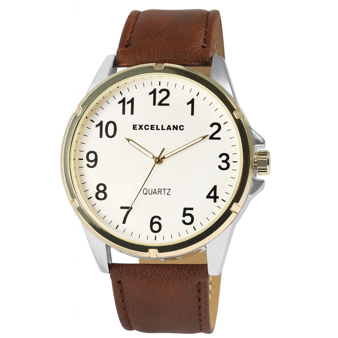Reloj Excellanc® Hombre com Bracelete em Pele Sintética - 0250
