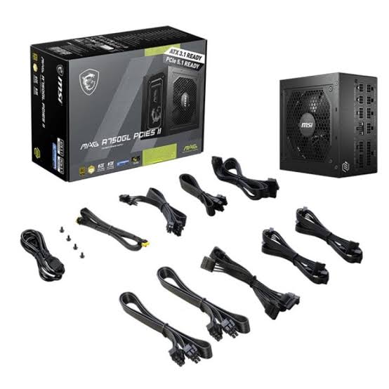 Fuente de Alimentación MSI MAG A750GL de 750W, Full Modular 80 Plus Gold