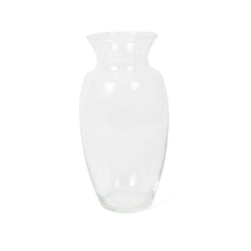 Gerimport Florero Cristal Clásico 18x18x37 Cm - Elegante Diseño Clásico