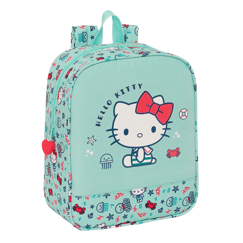 Mochila Guarderia Adaptable a Carro Hello Kitty "Sea Lovers" SAFTA