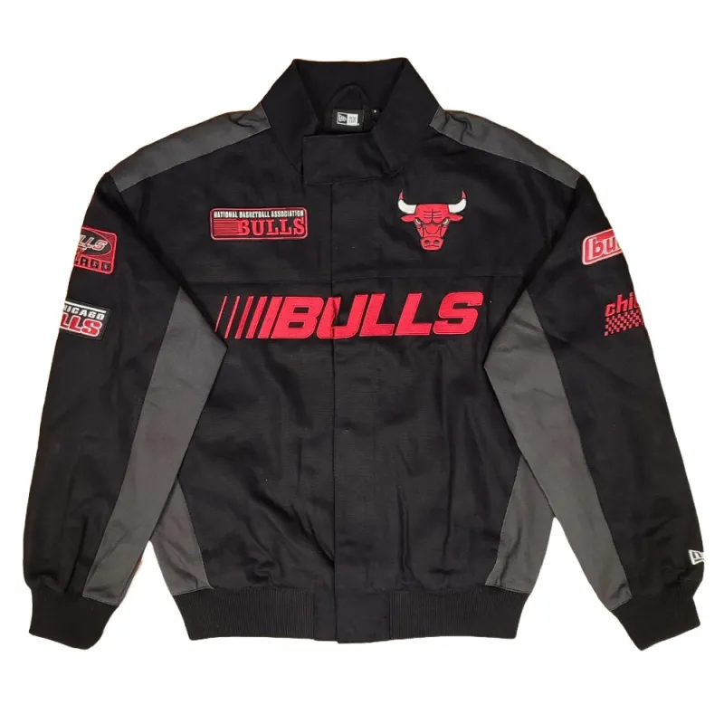 Chaqueta Chicago Bulls NBA Motorsport Jacket New Era negra