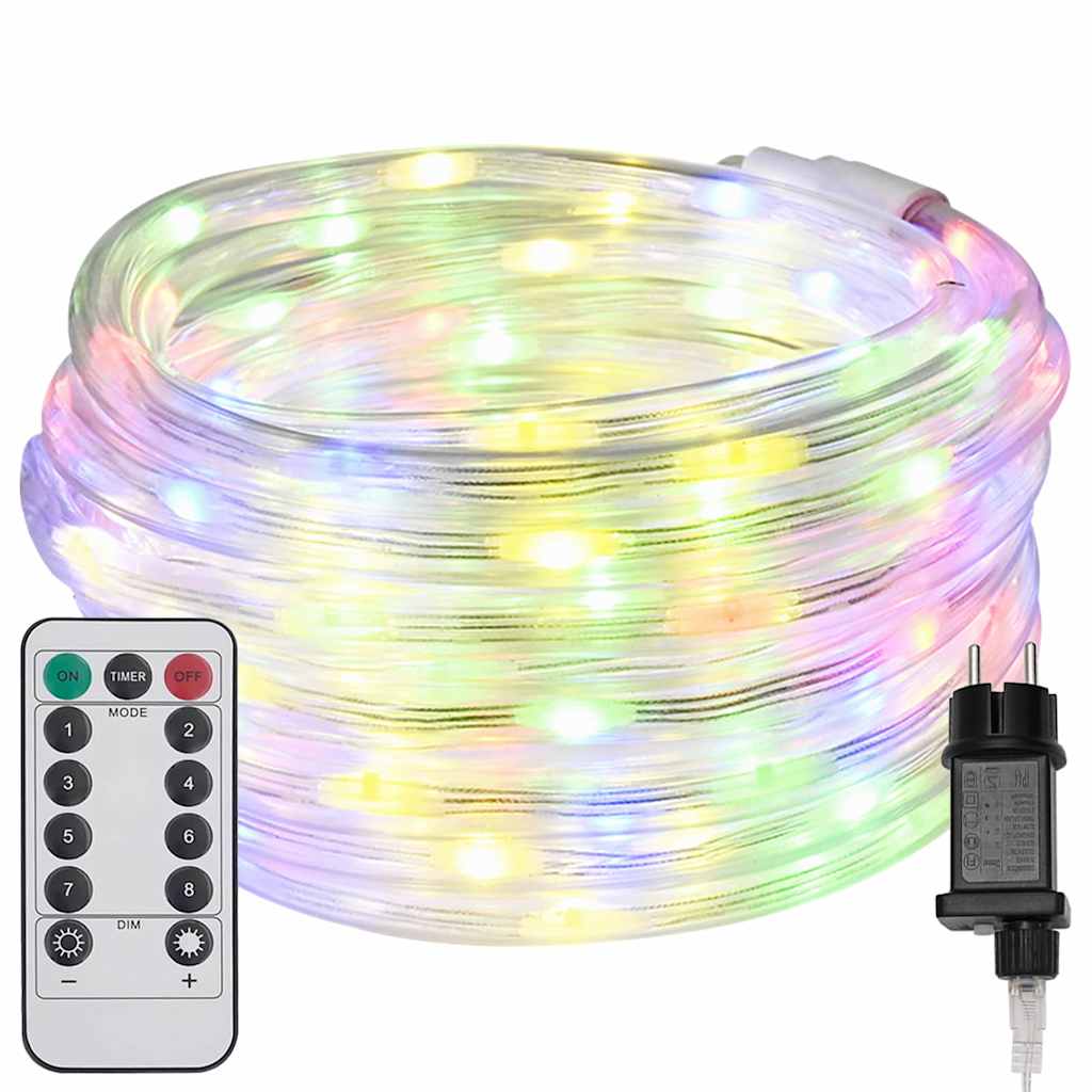 vidaXL Luz de cuerda con 1200 LED 50 m PVC Multicolor