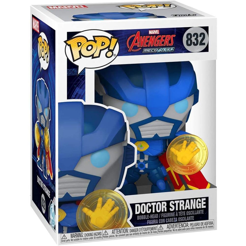 Funko Pop Doctor Strange Marvel Mech Strike Avengers figura con cabeza oscilante 9,5 centímetros
