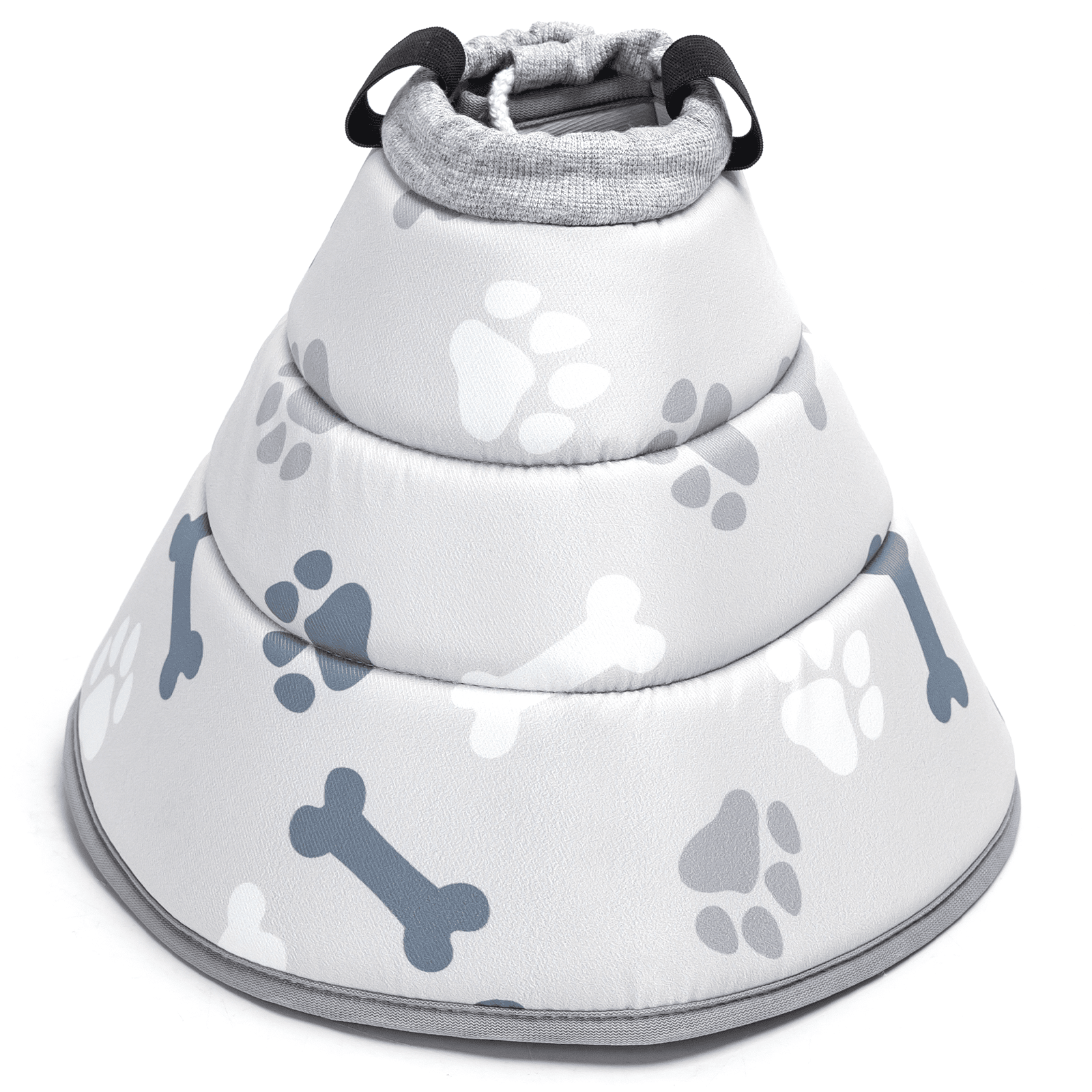 Nobleza Collar Isabelino Perro Plegable, Collar de Cono para Perros Anti- Mordida Ajustable