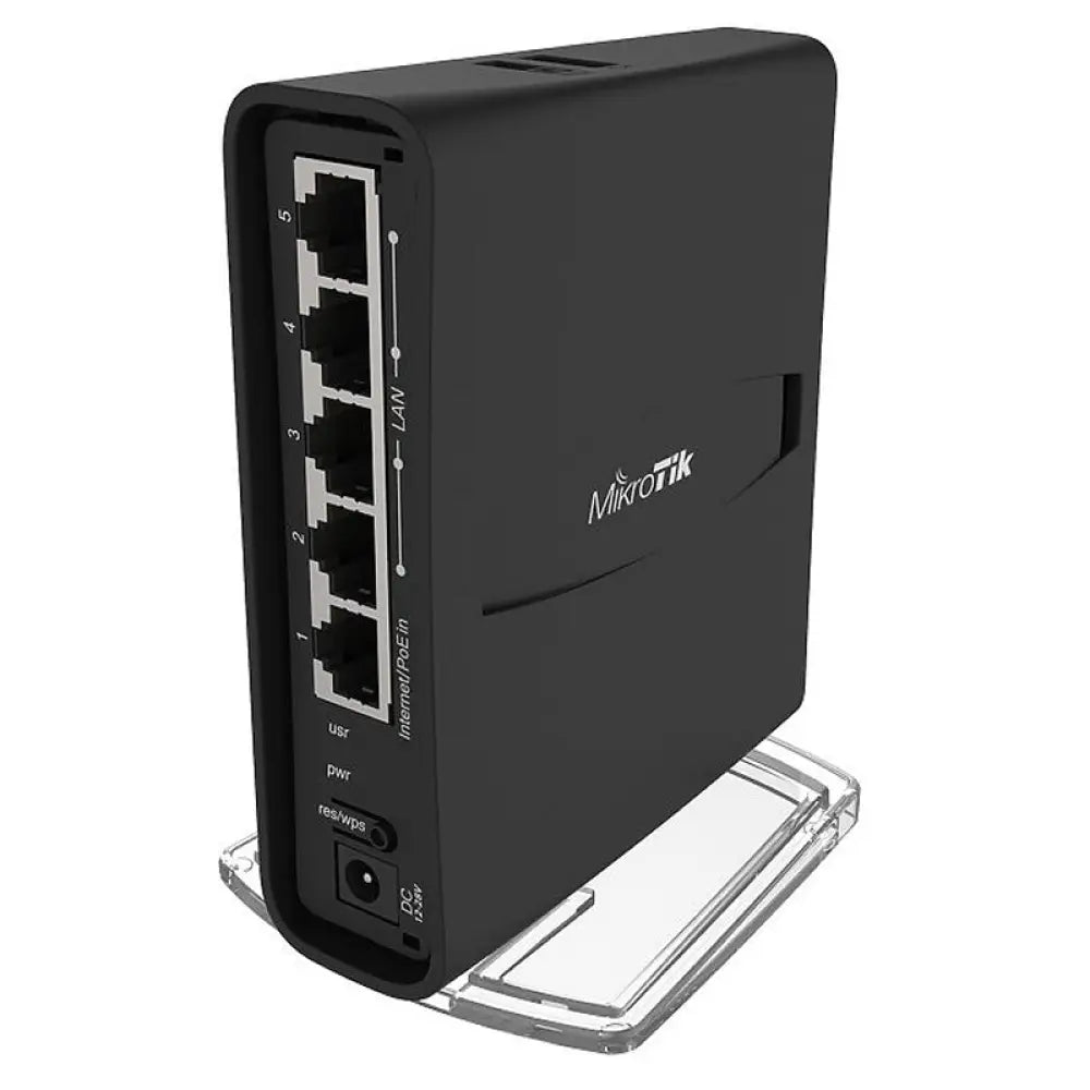 Mikrotik hAP ac2 Punto de Acceso WiFi Dual Band AC1200 RBD52G-5HacD2HnD-TCC con 5 puertos Gigabit, USB para módem 3G/4G y aceleración IPsec hardware para redes empresariales y hogares