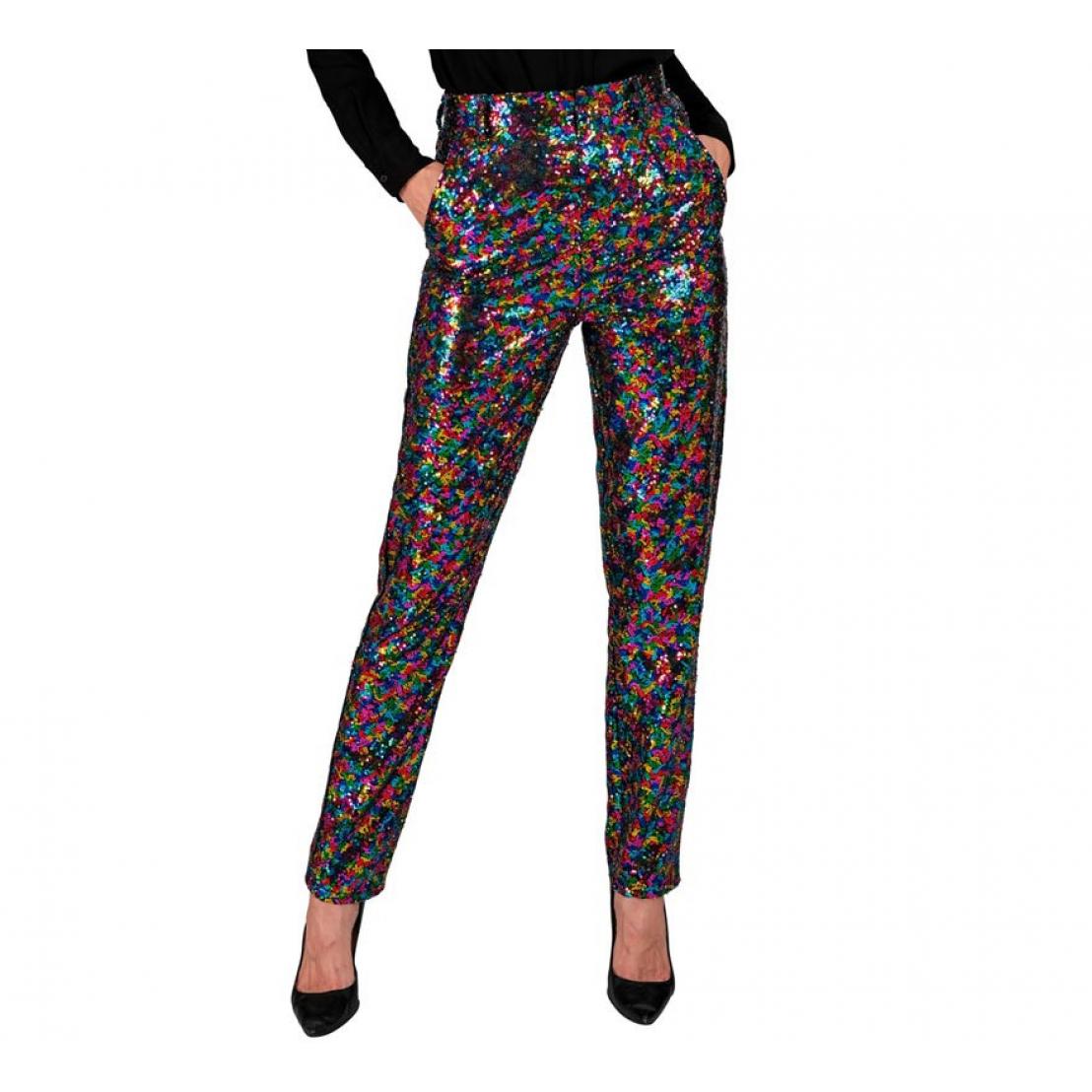 Widmann Pantalones Party Fashion lentejuelas multicolor para mujer