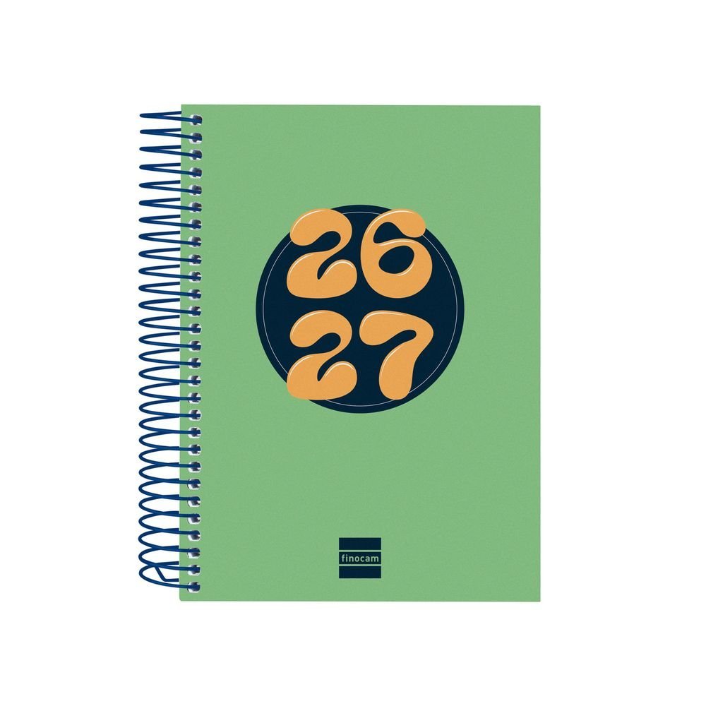 FINOCAM AGENDA ESCOLAR COOL OCTAVO DP 26-27 VERDE AGENDA ESPIRAL CURSO