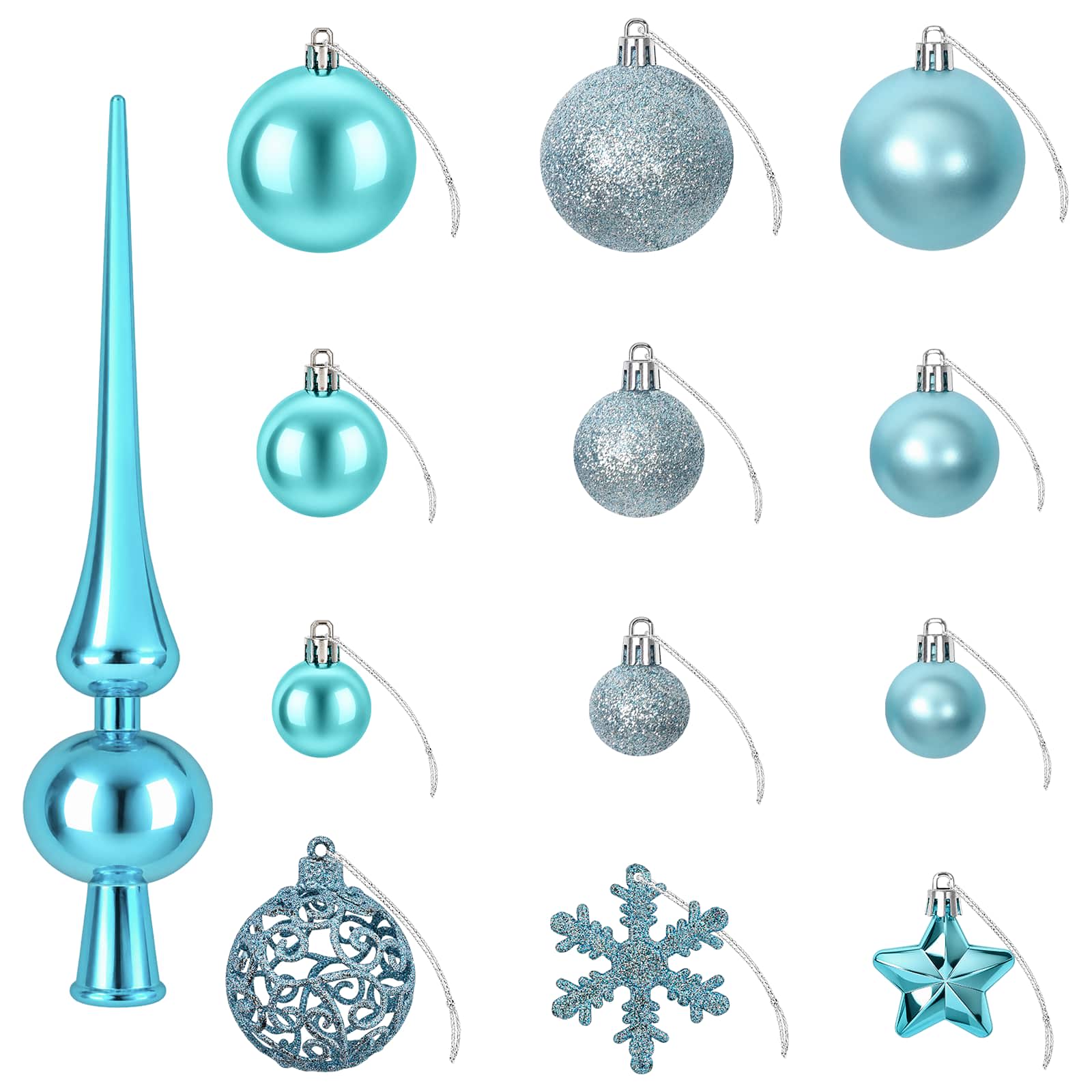 vidaXL Juego de bolas navideñas 111 uds. 6 cm Multicolor