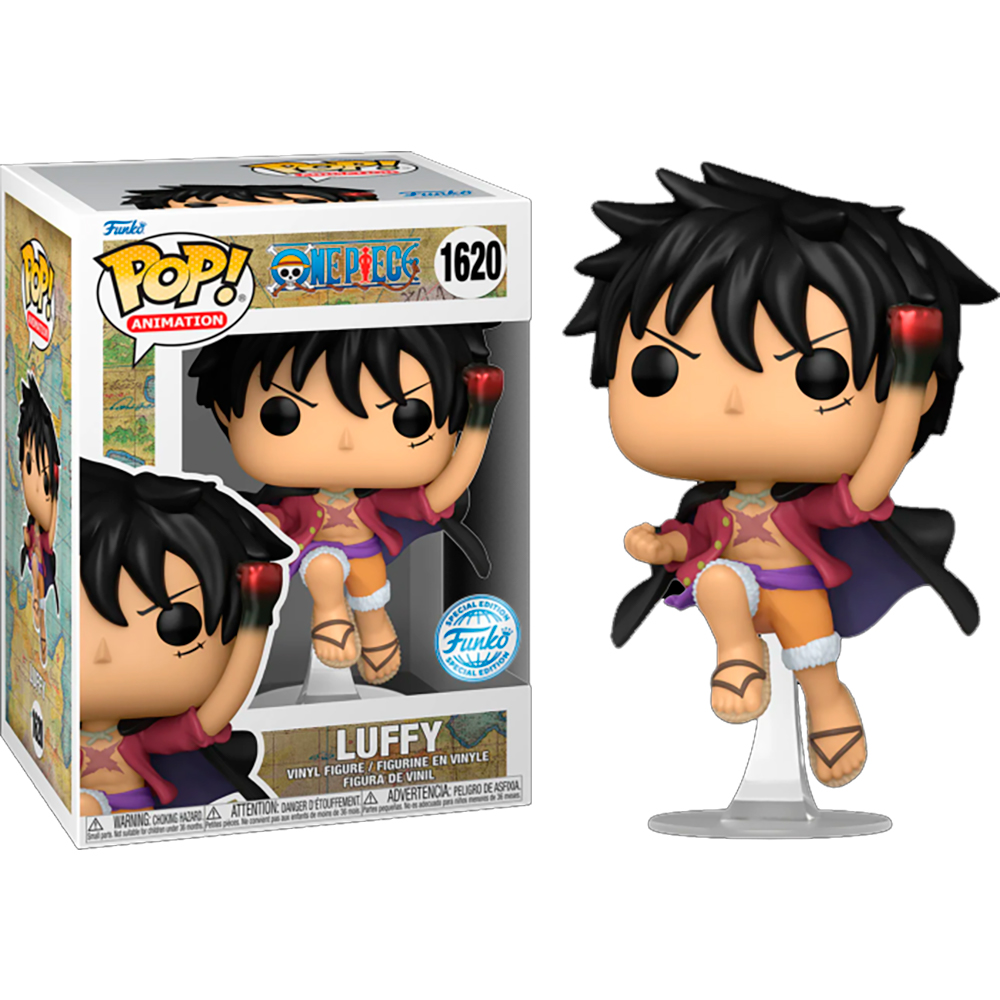 Funko Luffy   Metallic Gancho Exclusivo 1620 Special Edition  Pop Vinyl One Piece Anime Figura