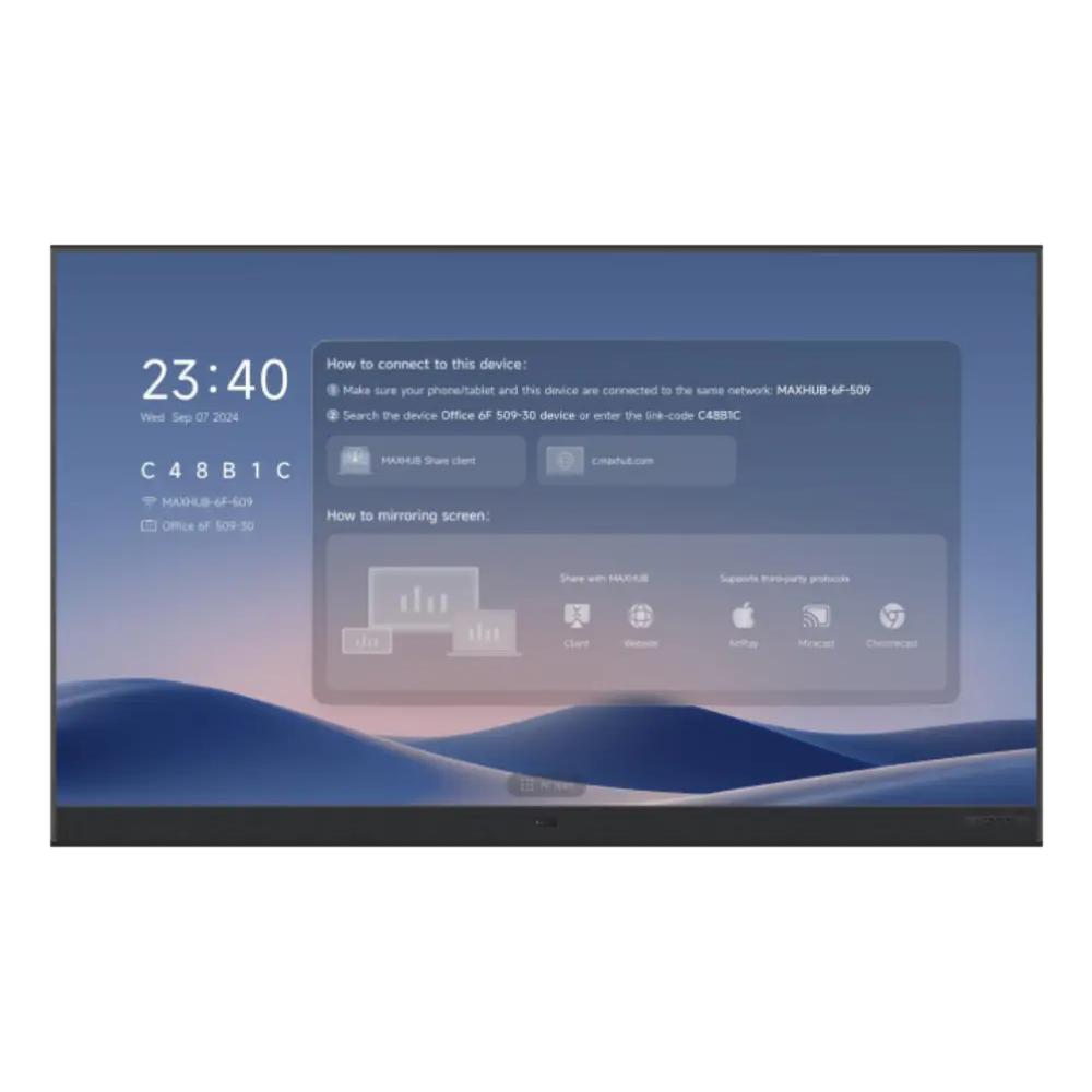 Maxhub - Monitor DVLED RAPTOR SERIES V3 de 150 pulgadas (3,81 m) Full HD 1920 x 1080 píxeles, 16:9, brillo 600 cd/m² y actualización a 3840 Hz para salas de reunión y aulas