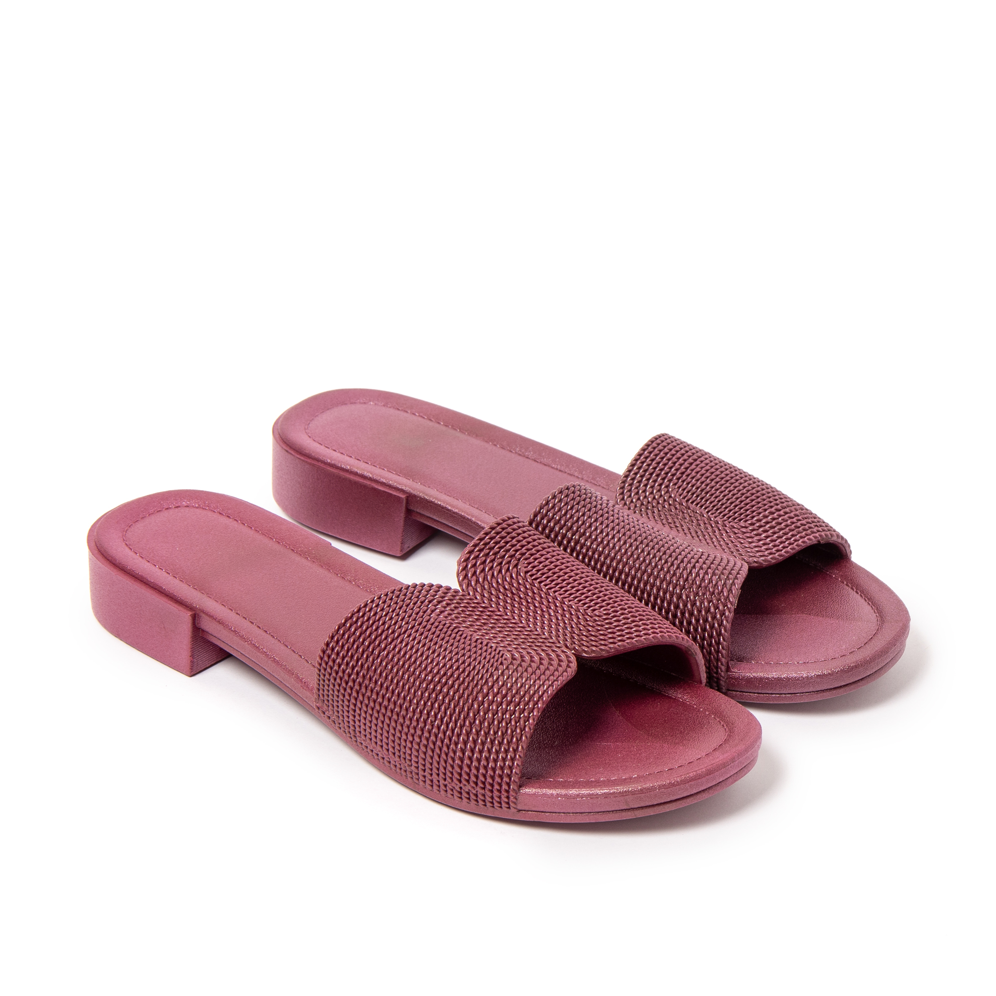 Sandalia de Mujer Brasileras Modelo Platz en Goma, Tacón Bajo 2,5 cm, Ideal para Playa y Uso Diario