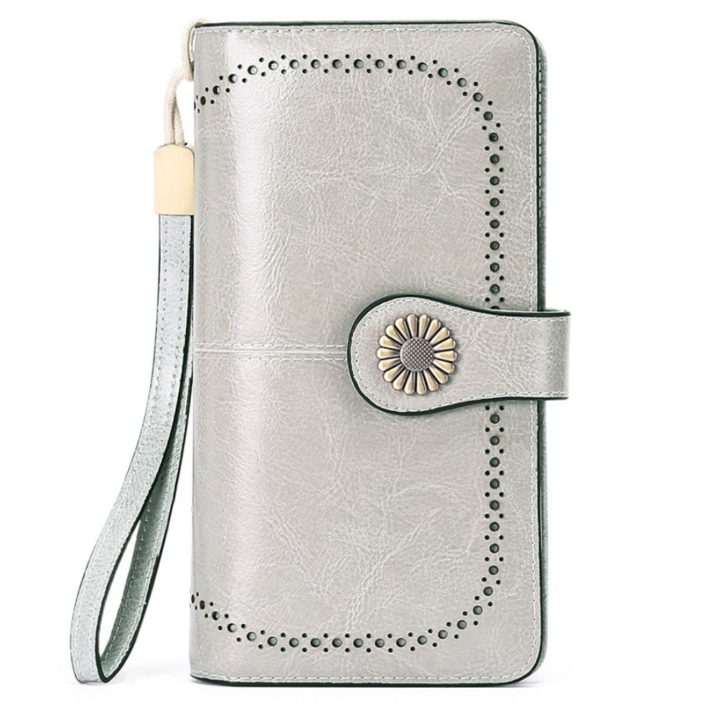 Billeteras de cuero para mujer, tarjetero de crédito con bloqueo RFID, pulsera de gran capacidad | with RFID Blocking, Large Capacity, Wristlet, with RFID Blocking, Large Capacity, Wristlet