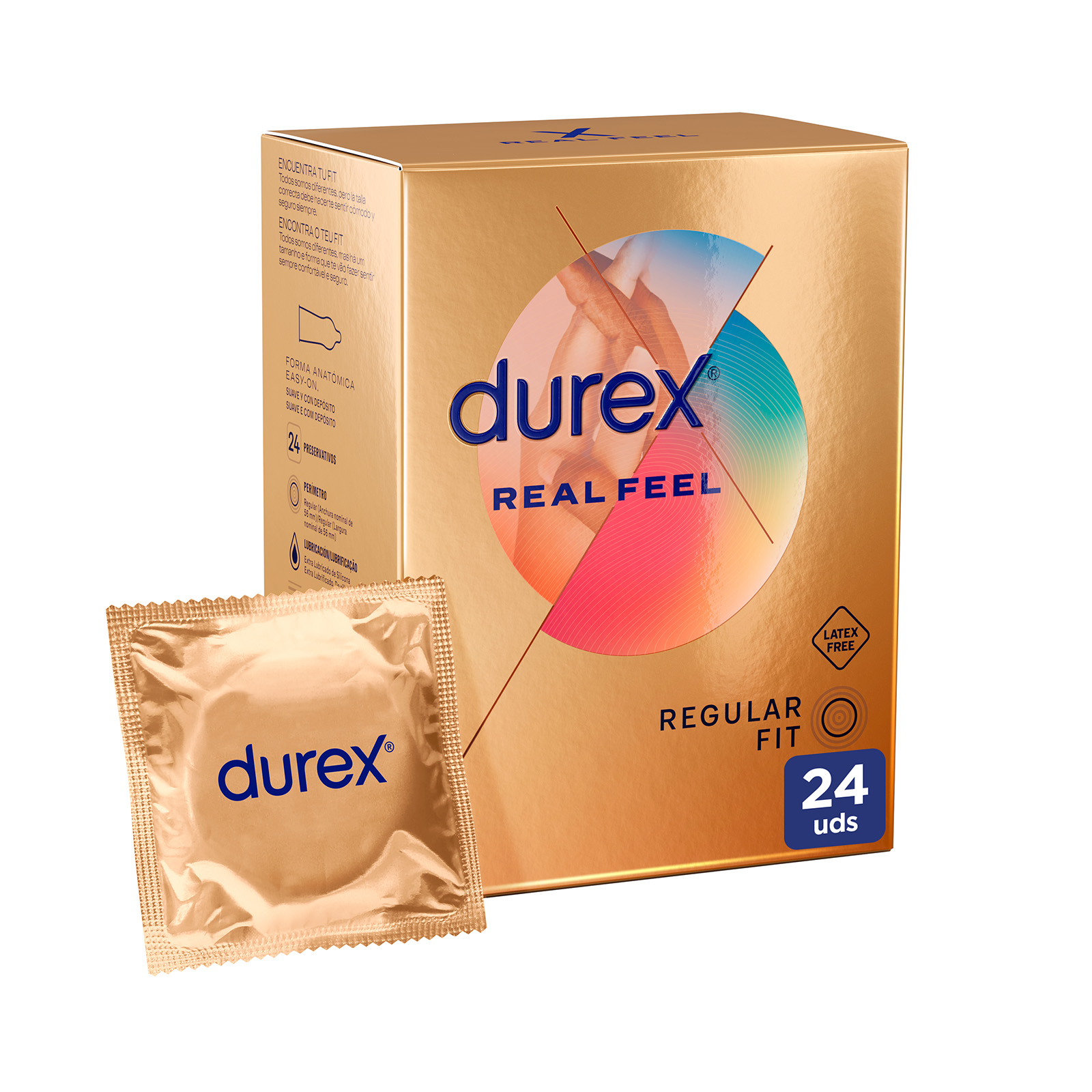 Durex - Condones para hombre Durex. Pack de 24 Preservativos para sexo seguro. Natural, Sensitivo Suave, Invisible, Contacto Total, Real Feel, Mutual Climax, Placer Prolongado, Dame Placer, Saboreame, Intense, Natural XL y Invisible Extra Lubricado