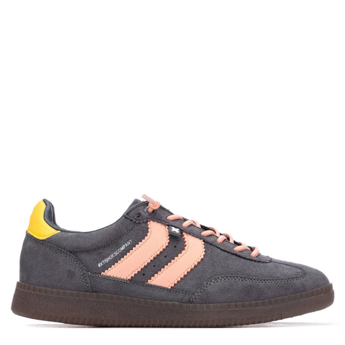 Xti Zapatilla en suave antelina 144170-GRIS , para Mujer