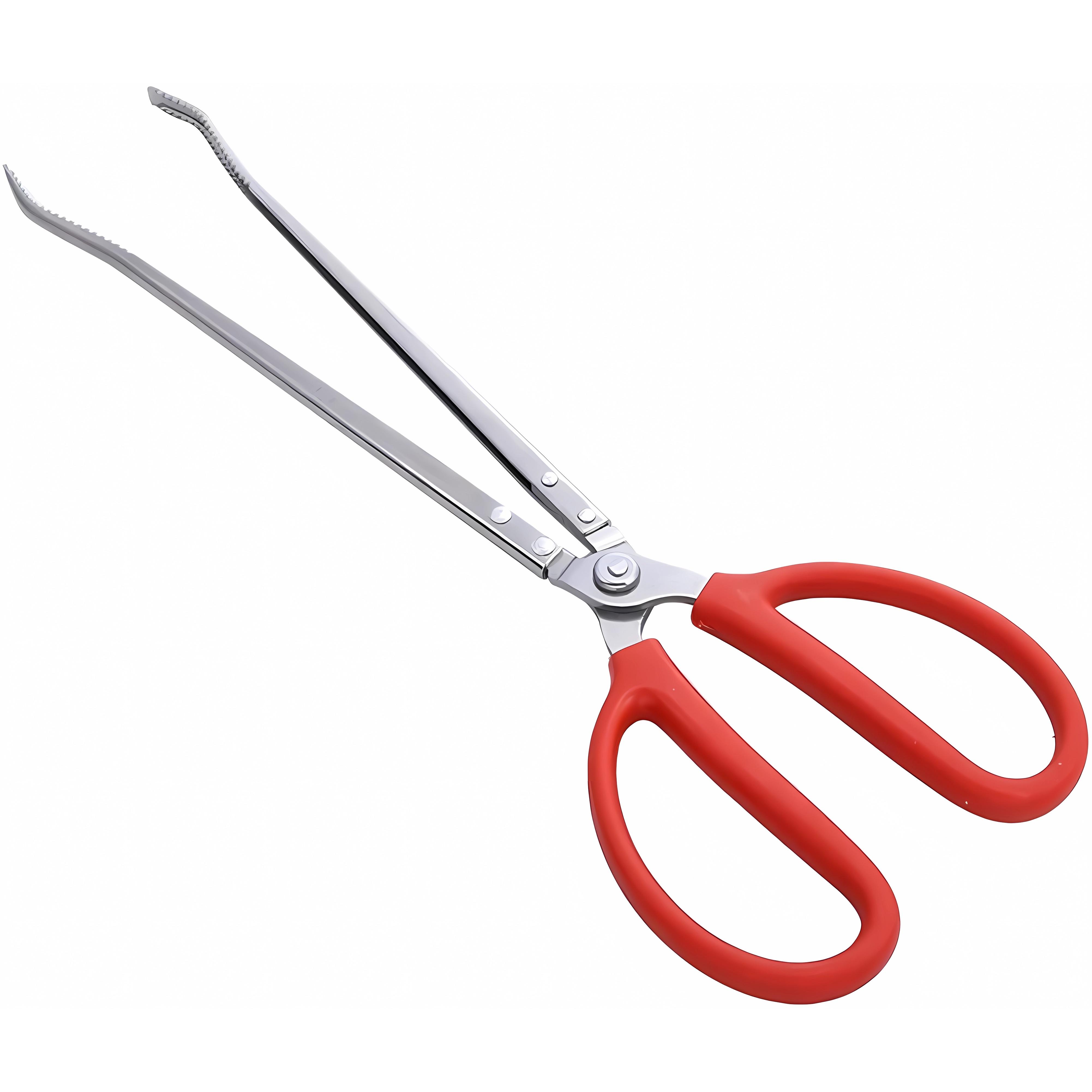 Pinza para Coger Cangrejos Euroxanty | Barbacoa | Marisco | Antideslizante | Playa | Acero Inoxidable | 38cm