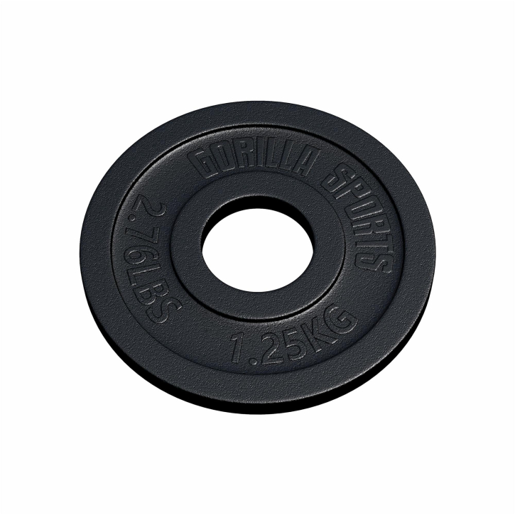 Gorilla Sports Discos de pesas olímpicos 50/51 mm de hierro fundido
