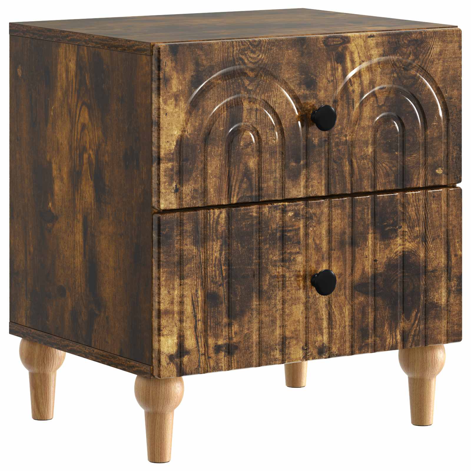 vidaXL Armario de Noche 43 x 34,5 x 48 cm Madera de ingeniería Multicolor