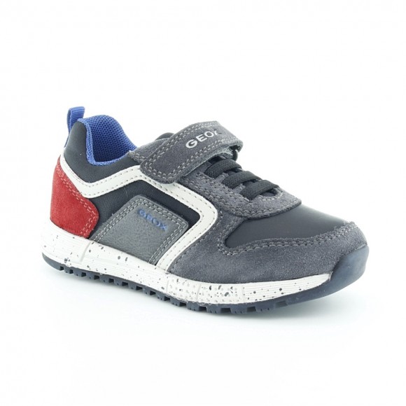 Zapatos Geox Alben Gris-Rojo Geox IGEO21H01