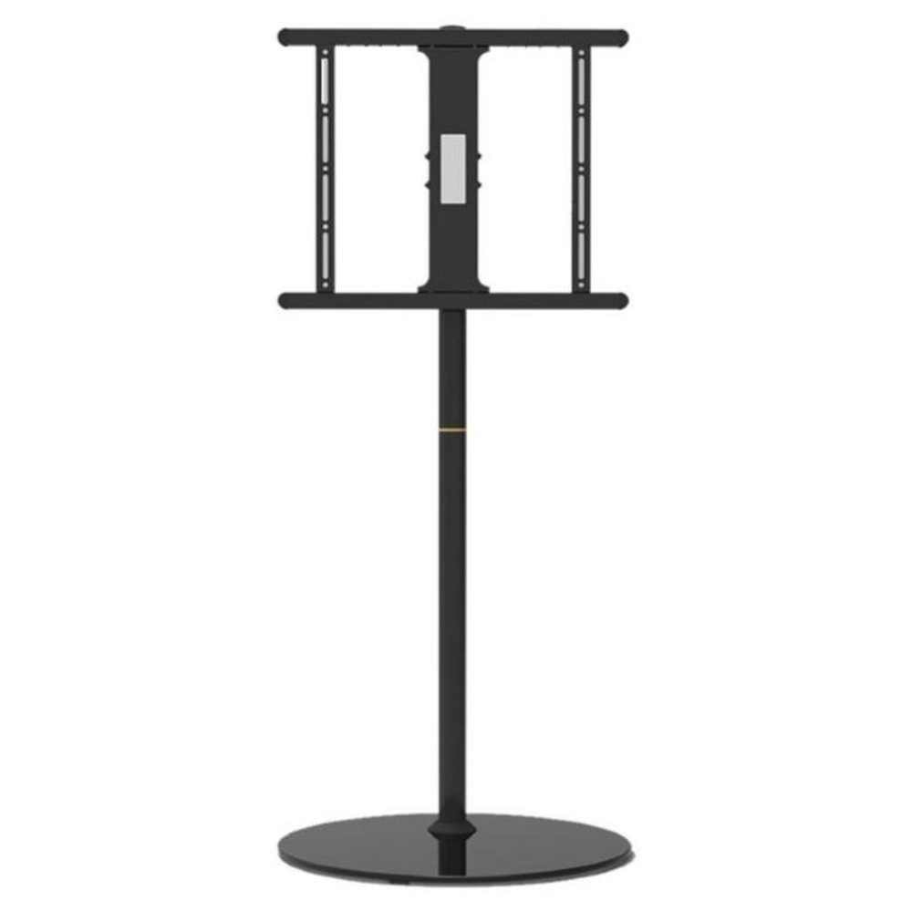 Gembird - Soporte TV TVS-65S-02 giratorio para televisores de 32 a 65 pulgadas, base de vidrio templado y acero, gestión de cables, soporte pared negro hasta 35 kg