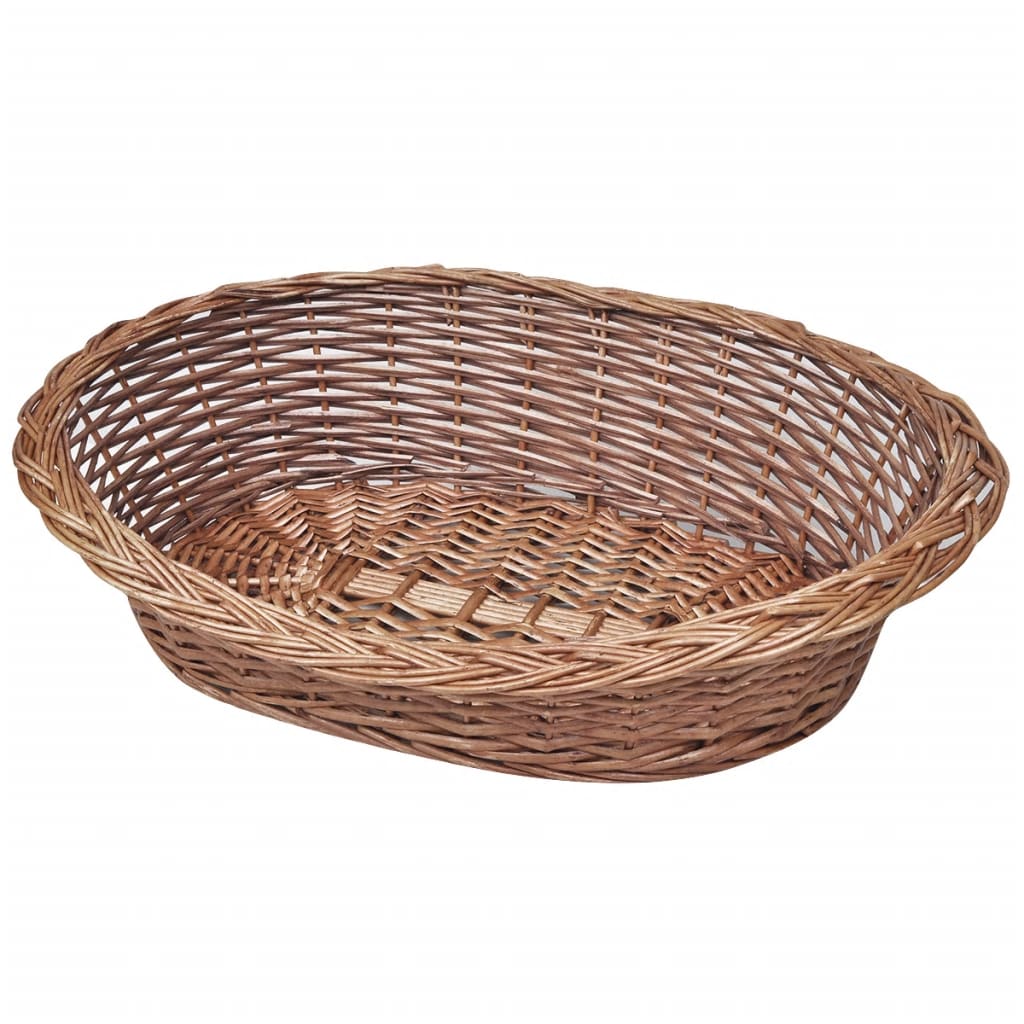 vidaXL Cesta para Perros/Cama para Mascotas Canasta de Gatos Sauce Natural Dimensiones 50 cm, 69 cm, 90 cm