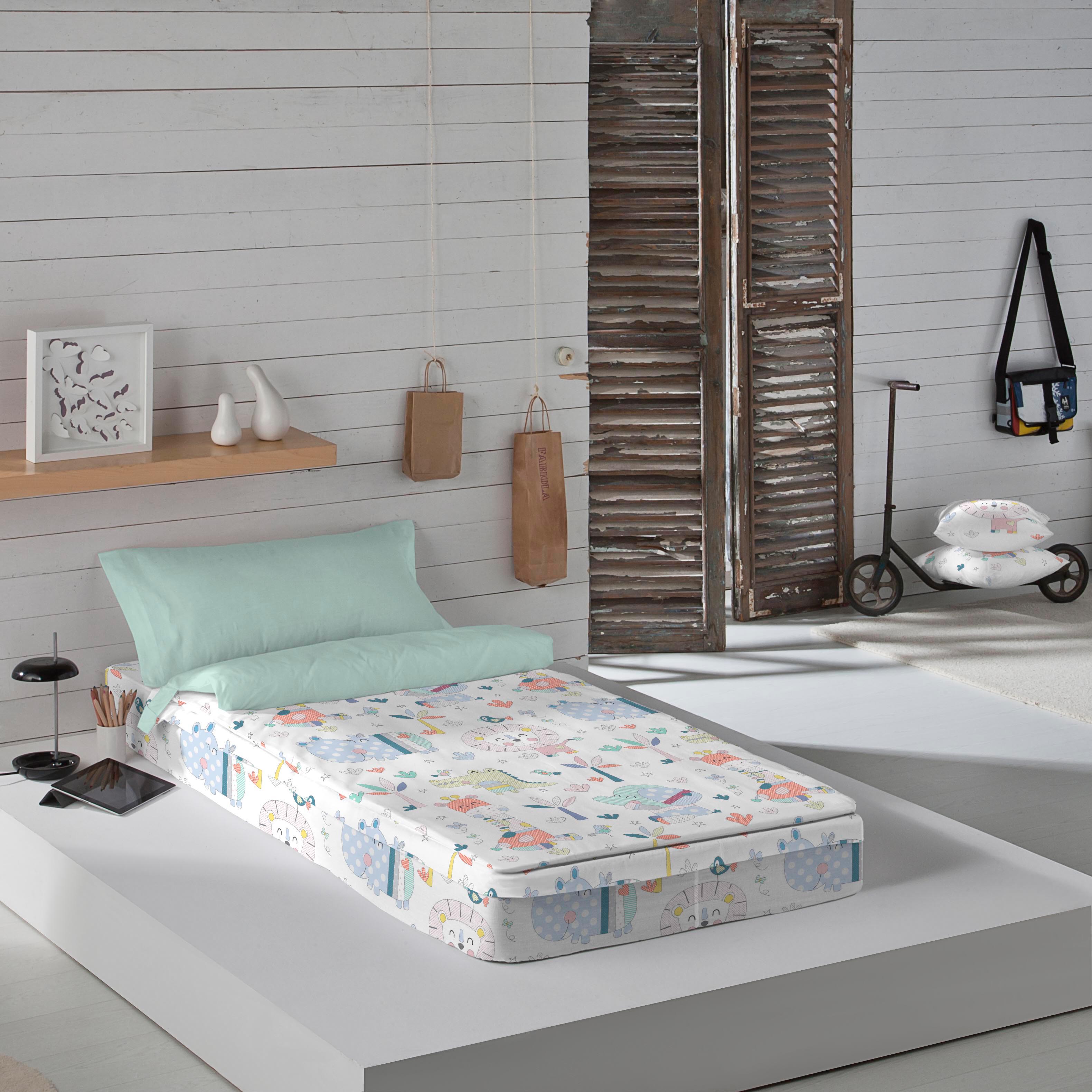 COOL KIDS - Saco nórdico Infantil Estampado 100% Algodón - Sin relleno - Extrasuave - Para Cama de 90/105 cm - Fabricado en España