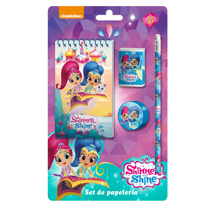 Molto Set Papelería 4 Piezas Shimmer And Shine - Estuche Lápices
