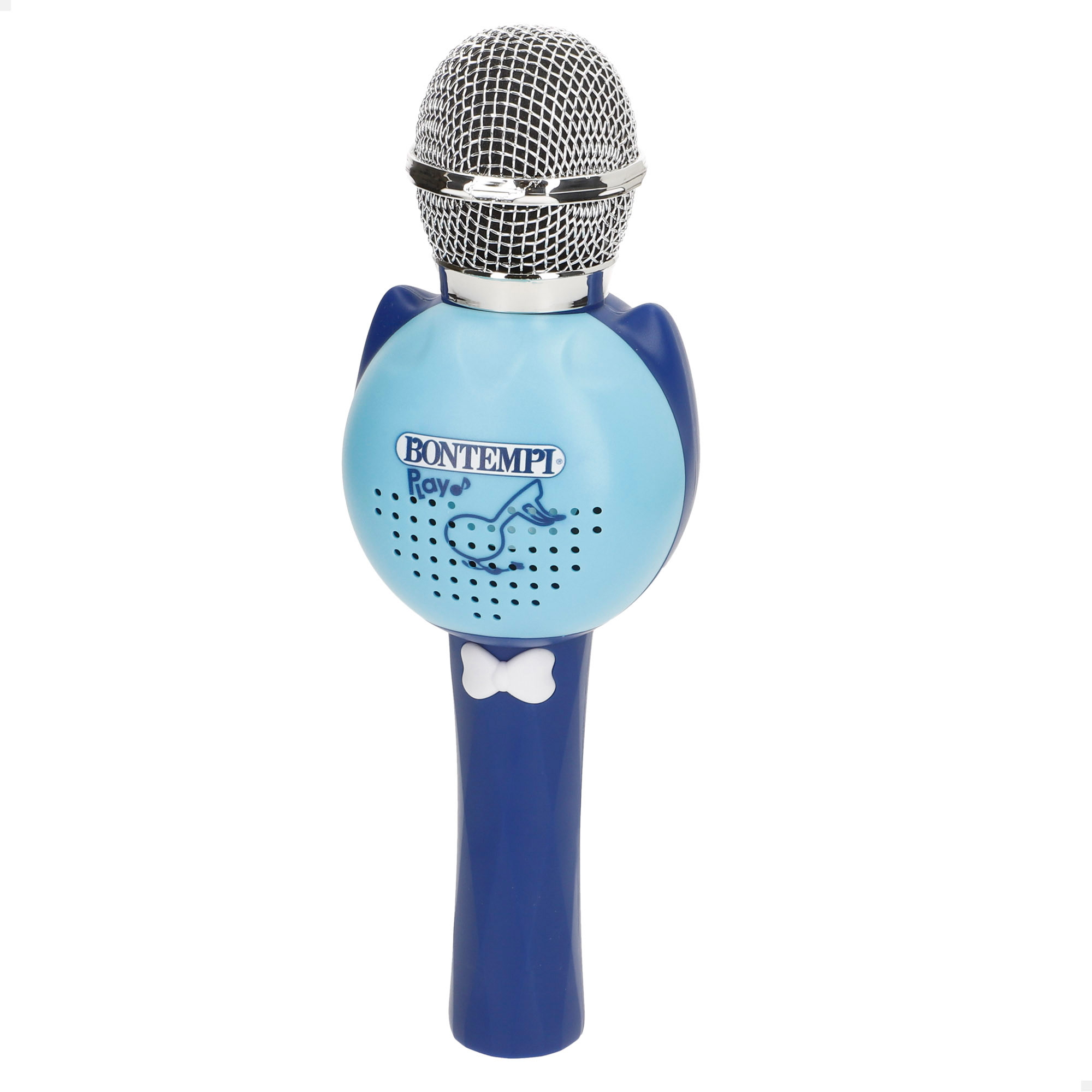 Bontempi - Micrófono infantil, conexión inalámbrica, bluethooth, mide 8x24 cm, incluye altavoz, efectos de reverberación y modulación de la voz, carga USB, karaoke infantil, micrófonos inalámbricos, juguetes para niños 3 años