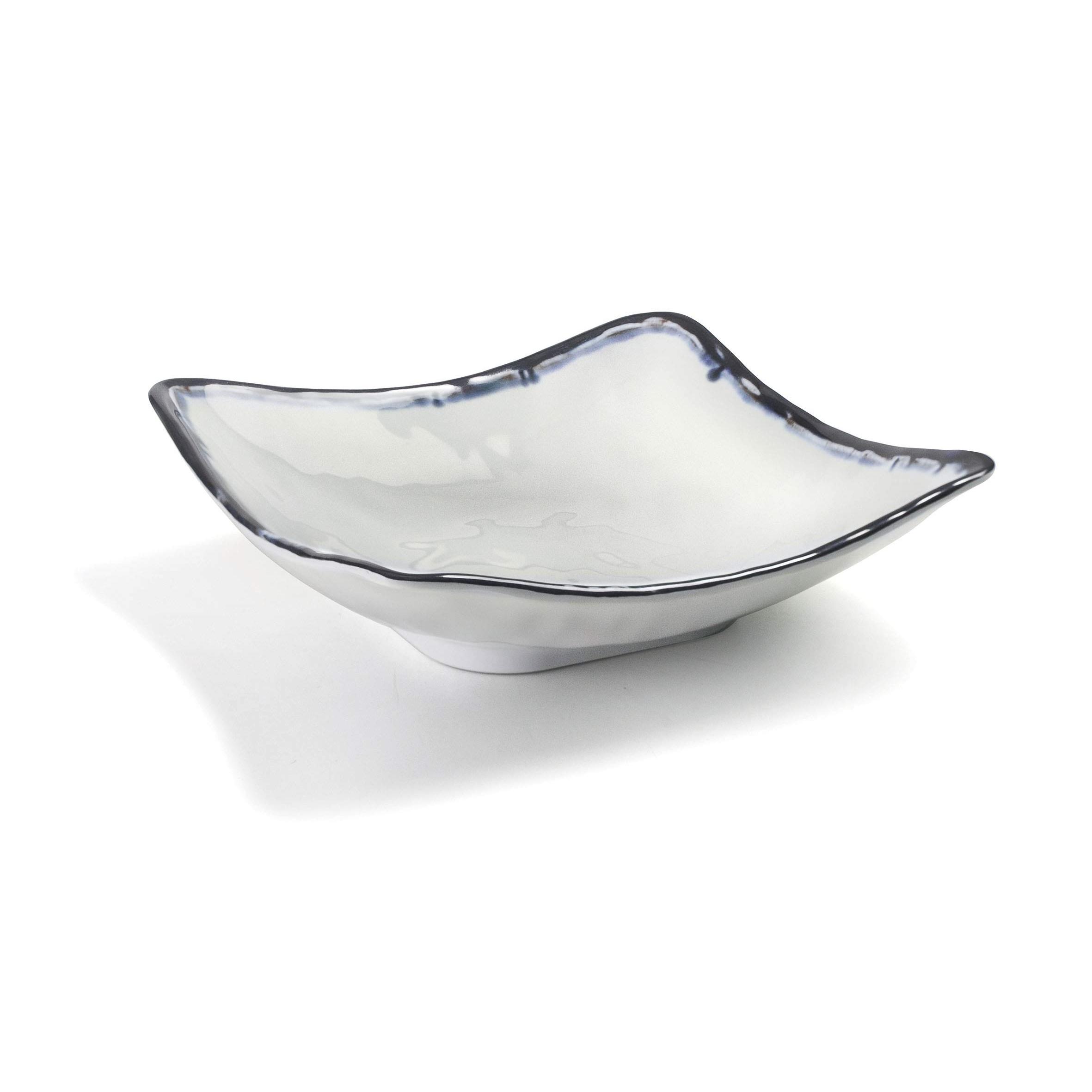 FUENTE CUADRAD "SEA" MELAMINA 24X6.8CM
