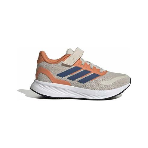 ZAPATILLAS RUNNING CORDONES Y VELCRO NIÑO Y NIÑA ADIDAS RUNFALCON 5 EL C BEIGE JP9397