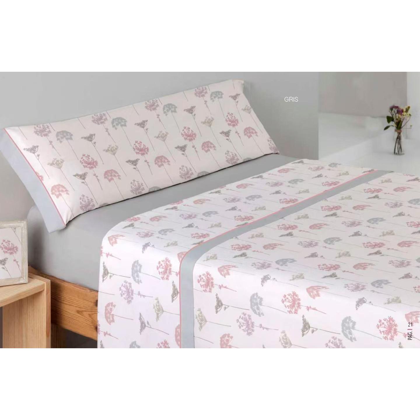 Juego de Sábanas Coralina 3 Piezas Suave y Cálido Fabricado en España para Cama de 90 a 200 cm con Bajera, Encimera y Funda de Almohada