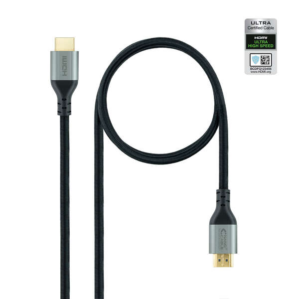 Nanocable cable hdmi 2.1 certificado ultra hs m-m 2m - color negro