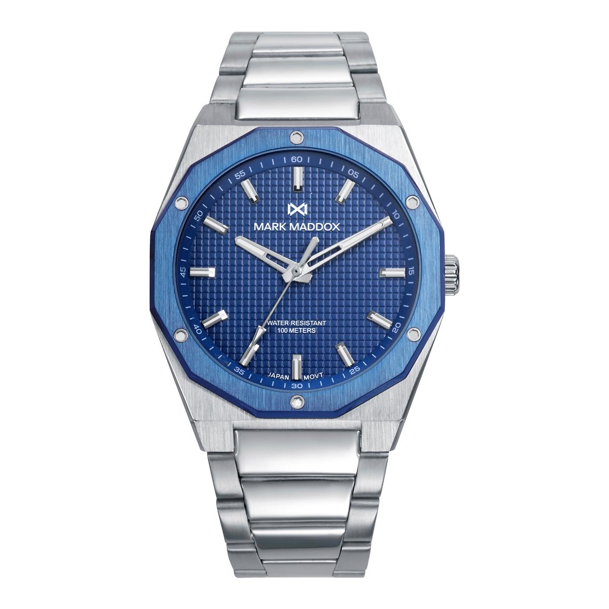 Reloj de Hombre Bitono en Acero e IP Azul 42mm (10 ATM) 100 METROS