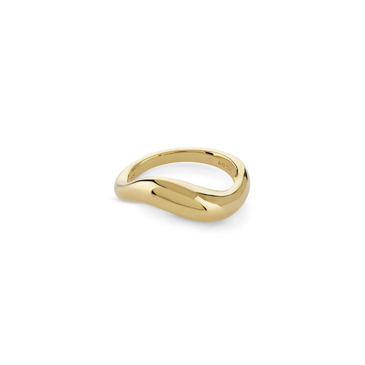 Guess Jewelry Silver Anillo Mujer Ring Fluid De Plata Dorado Talla Europea 56 Talla España 16,00 Jsbr04411jwyg56