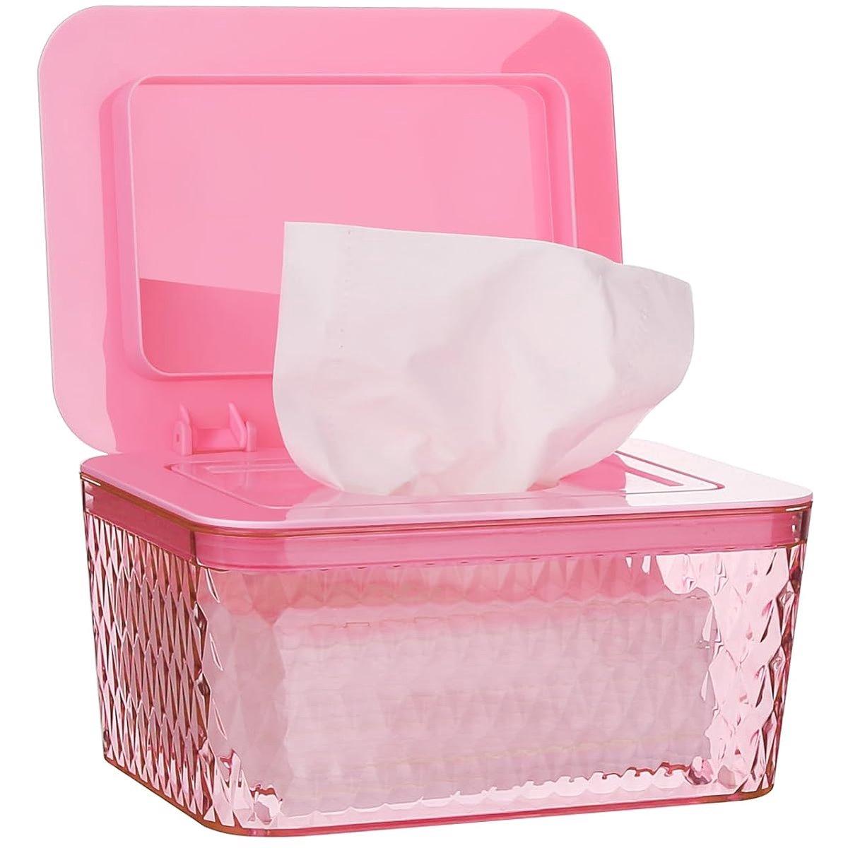 Soporte para papel higiénico húmedo - Soporte para papel higiénico - Con tapa Dispensador de toallitas húmedas - Caja de toallitas - Toallitas húmedas - Caja de pañuelos - Soporte para pañuelos - Caja de toallitas para bebé - Caja de papel higiénico húmed