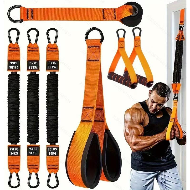 6 piezas de cuerdas de resistencia auxiliares para dominadas para ejercicio al aire libre doméstico, bandas de resistencia para barra fija para entrenamiento físico, equipo deportivo