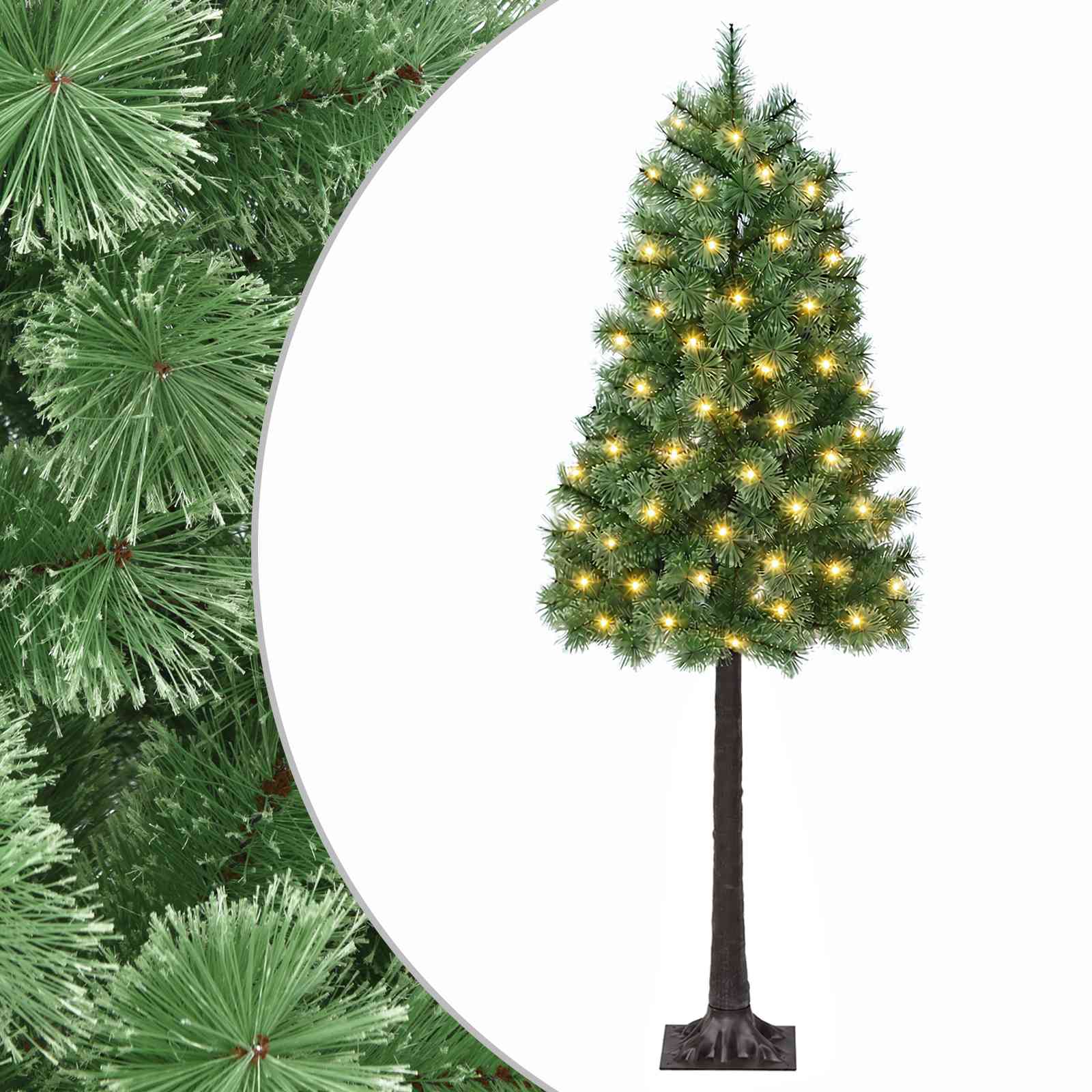 vidaXL Árbol de Navidad artificial con ramas articuladas PVC y Metal Multitalla