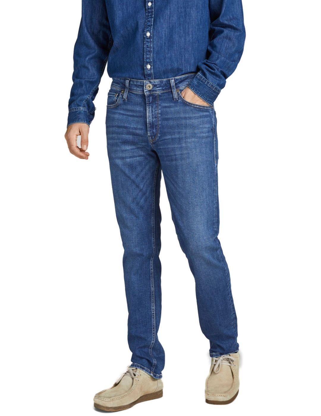 Vaquero Jack&Jones Clark 501 azul para hombre-a22