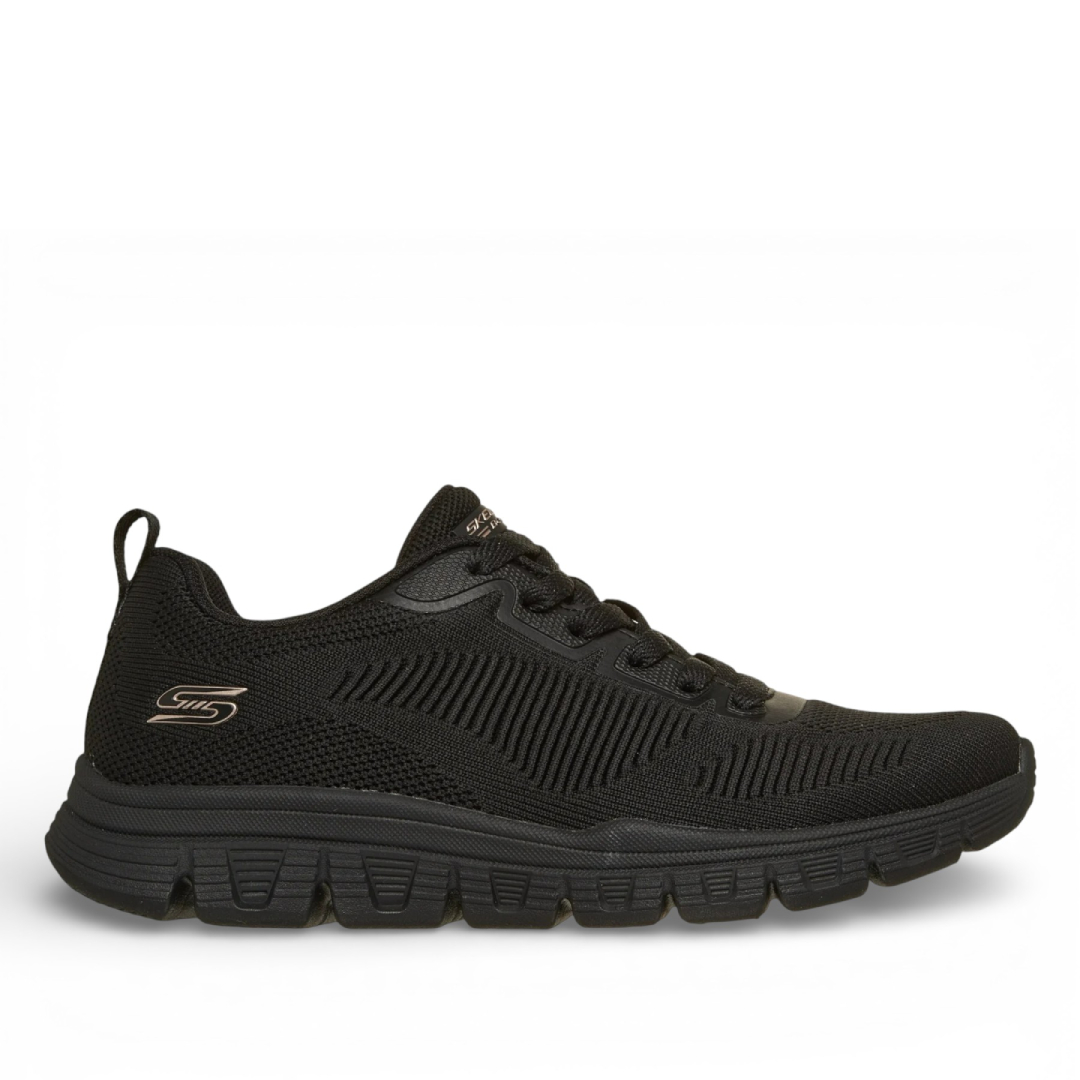 Zapatillas deportivas Skechers bobs sport squad chaos-face off negras
