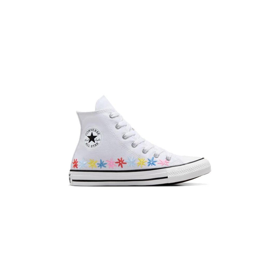 Zapatilla Niña Converse Ctas Hi Blanco Bordado