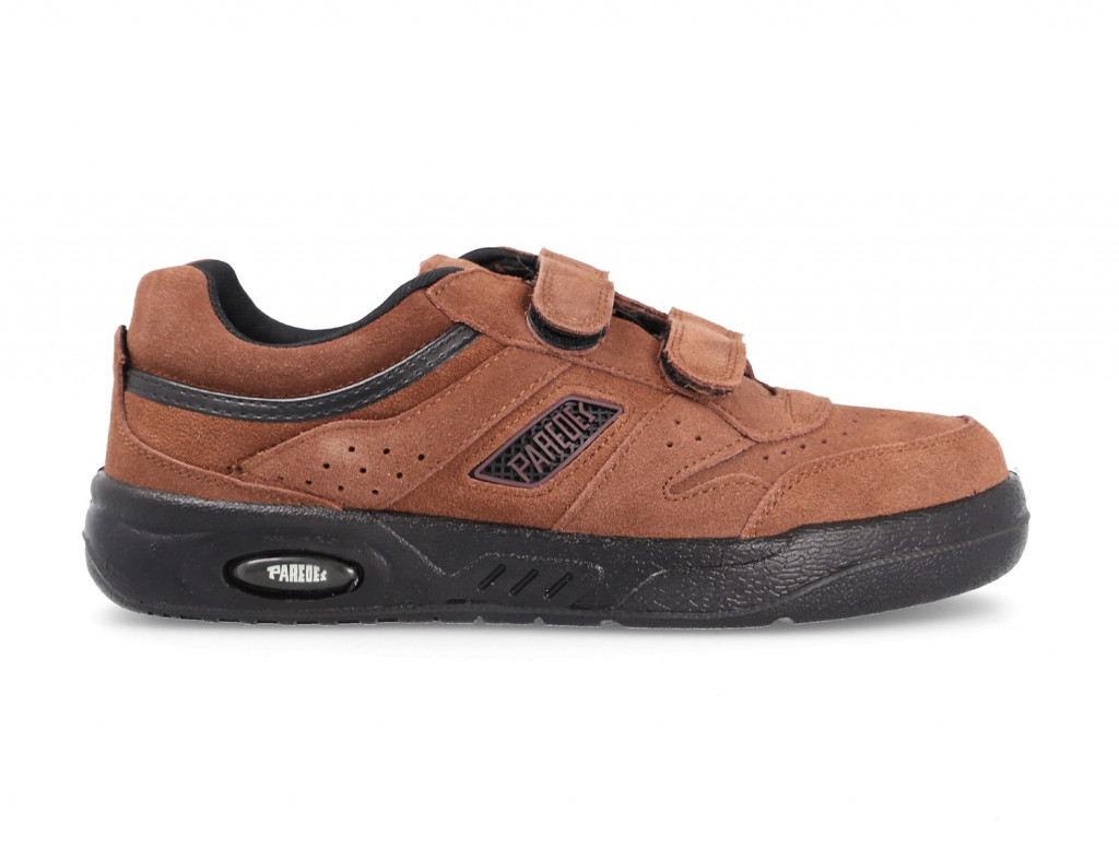 Zapatillas Paredes marrones con velcro Ecology