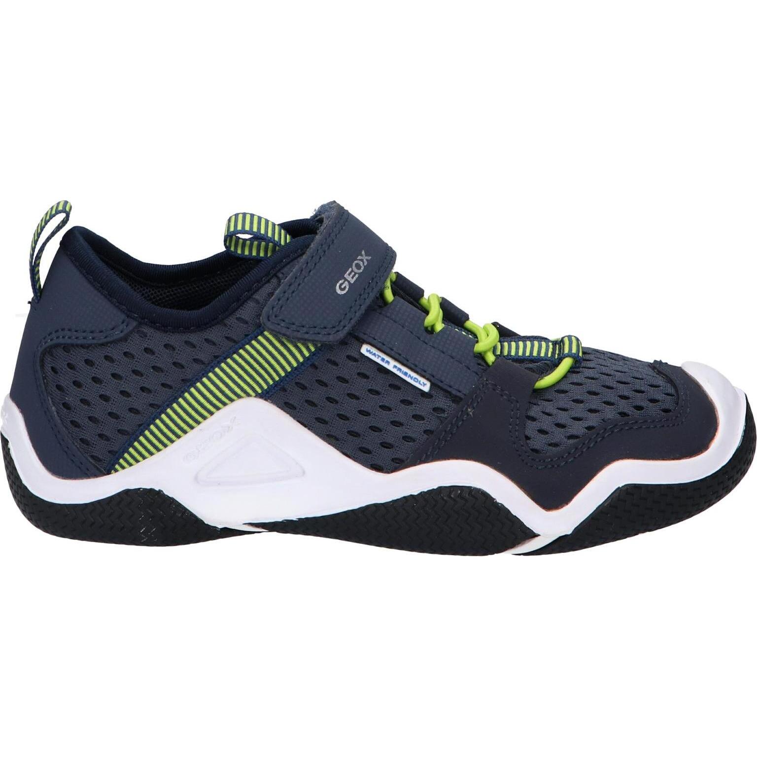 Geox j3530a 1450 jr wader boy's sandals c0749 navy-lime