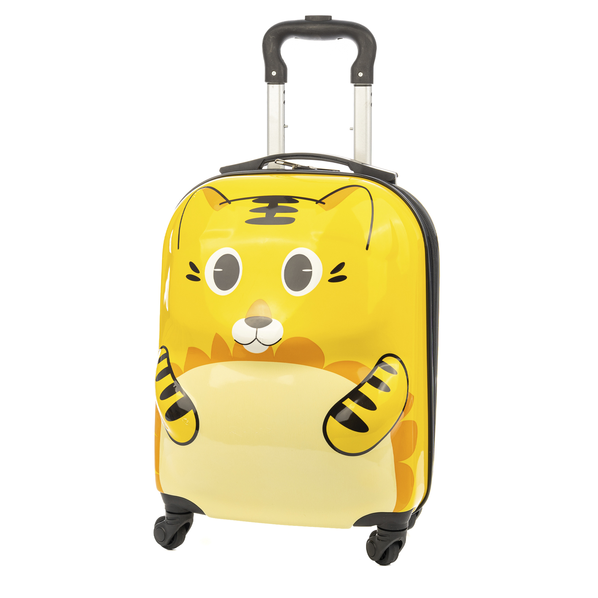 DAM Maleta trolley infantil en material ligero de ABS de alta resistencia. Con 4 ruedas giratorias 360°. 32x23x45 cm.