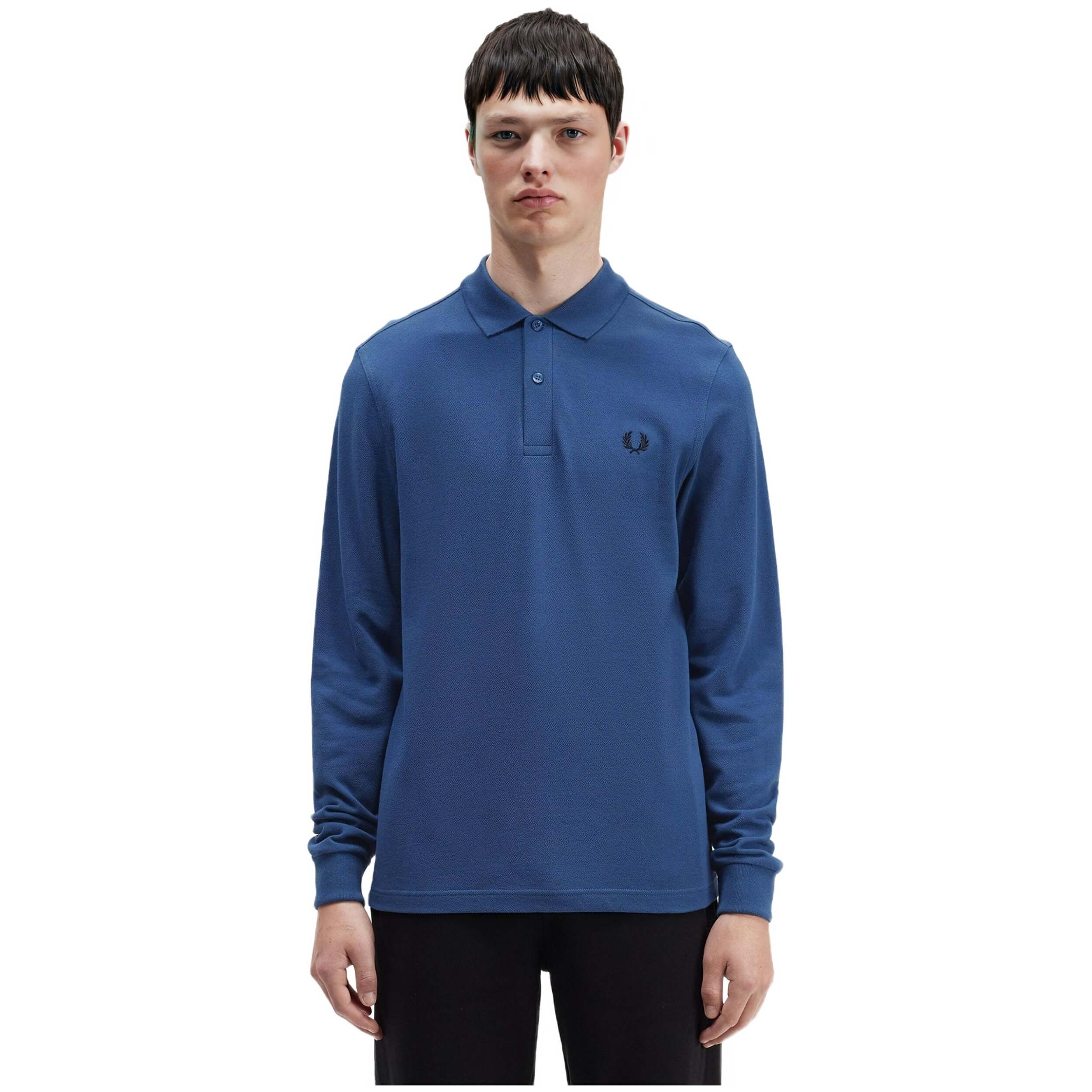 Polos De Manga Larga Fred Perry modelo M6006-963 para Hombre en color Azul