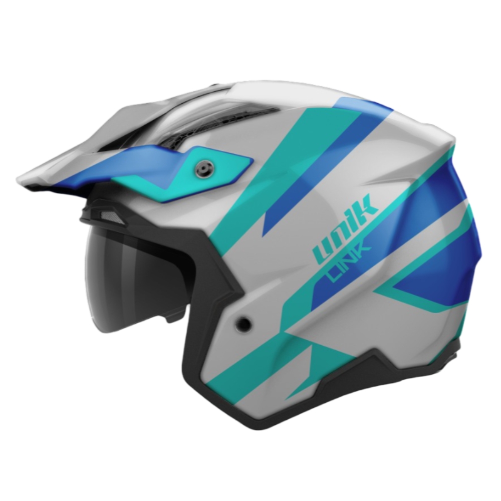 Casco Moto Casco Unik Link Dv Blueza   Ce U