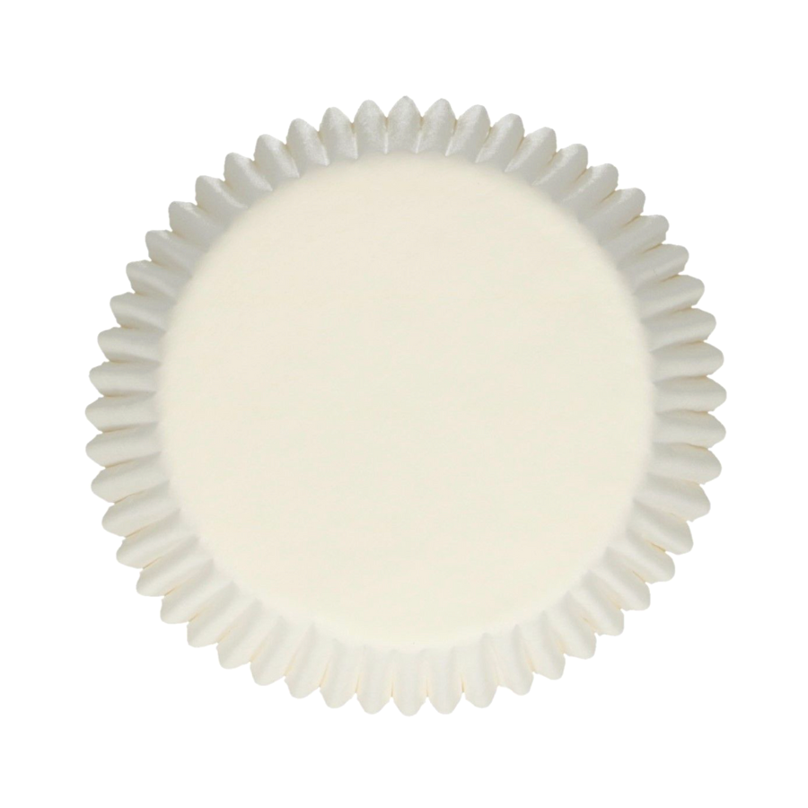 Glotomania - Cápsulas Cupcakes Blancas (48 U) - Papel Antigrasa - Alta Calidad