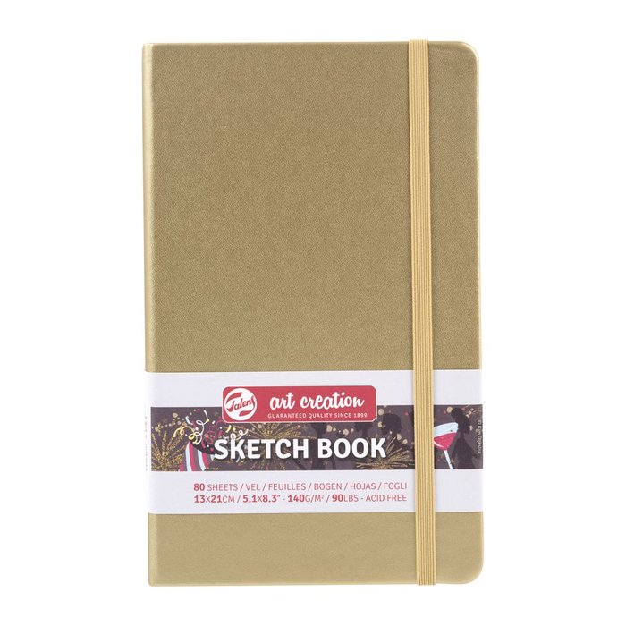 TALENS CUADERNO BOCETOS 13X21CM 140G 80 HOJAS ORO BLANCO BLOC TAC 13x21x2 Cms.