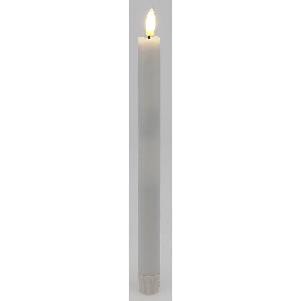 KOOPMAN JUEGO 9 VELAS LED BLANCAS VARIOS TAMAÑOS CON MANDO VELA LED 31x8x28 Cms.