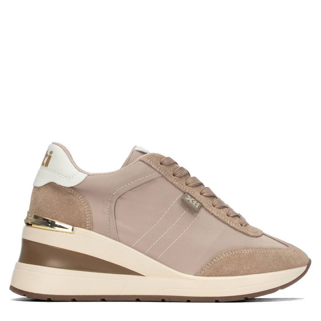 Xti Zapatilla deportiva 146365-BEIGE , para Mujer