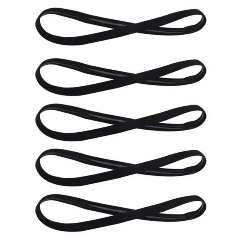 TK 5Pcs Cinturones De Cabello Deportivos Antideslizantes De Color Caramelo Para Hombres Y Mujeres Microfibra Para Yoga Running Fútbol